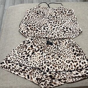 Victoria's Secret Leopard Print Pajama Set